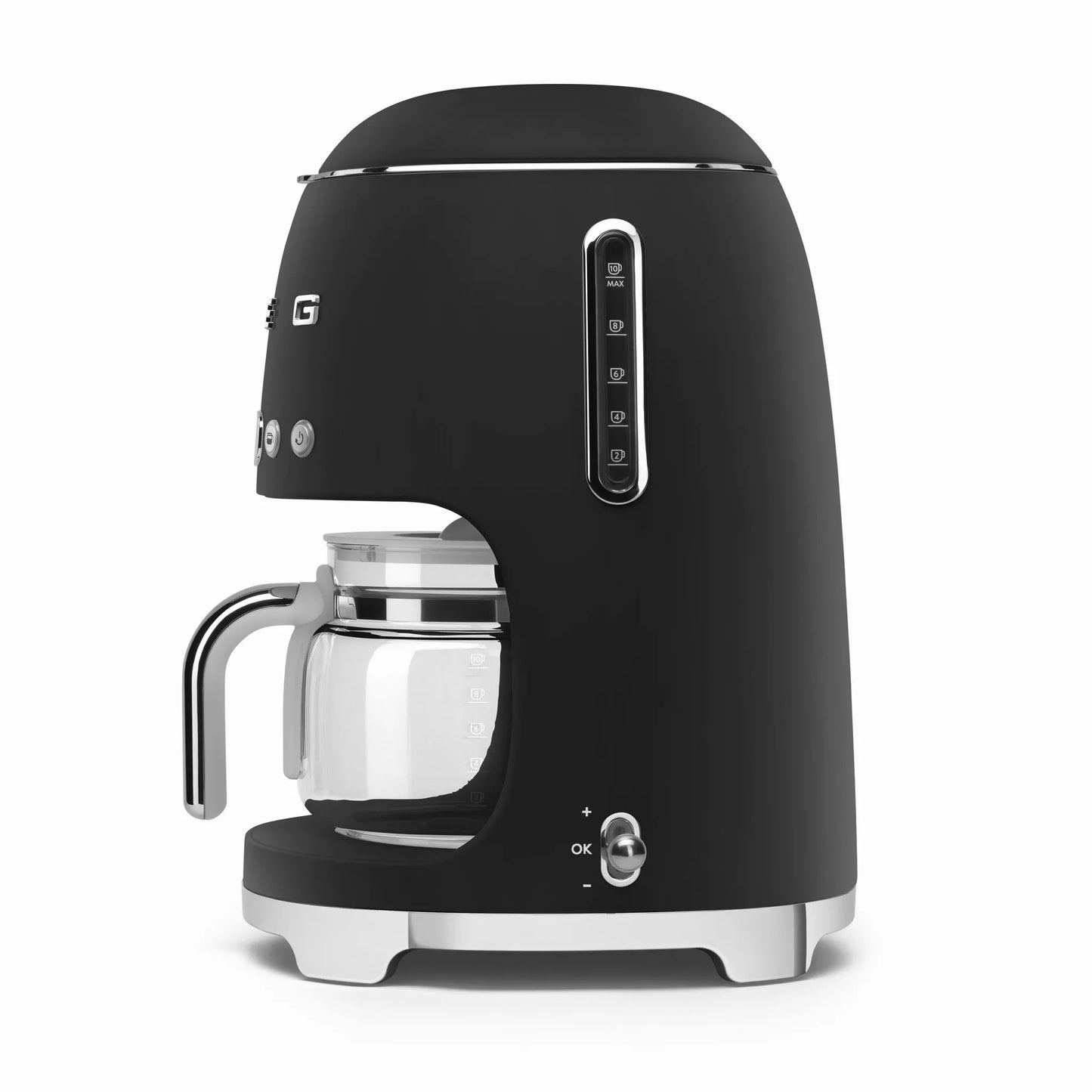Smeg DCF02BLMUK 50s Style Retro Design Drip Filter Coffee Machine Matt Black