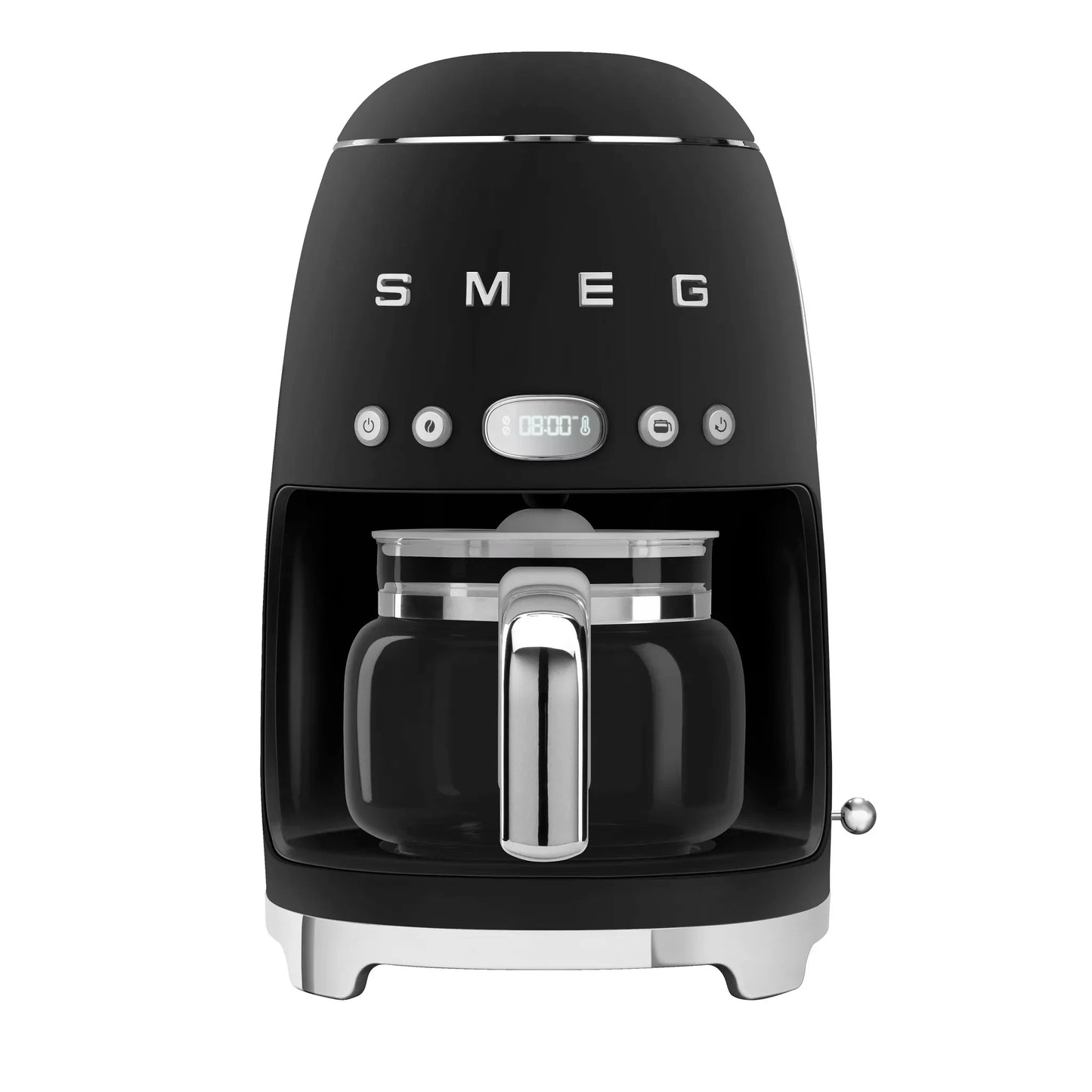 Smeg DCF02BLMUK 50s Style Retro Design Drip Filter Coffee Machine Matt Black