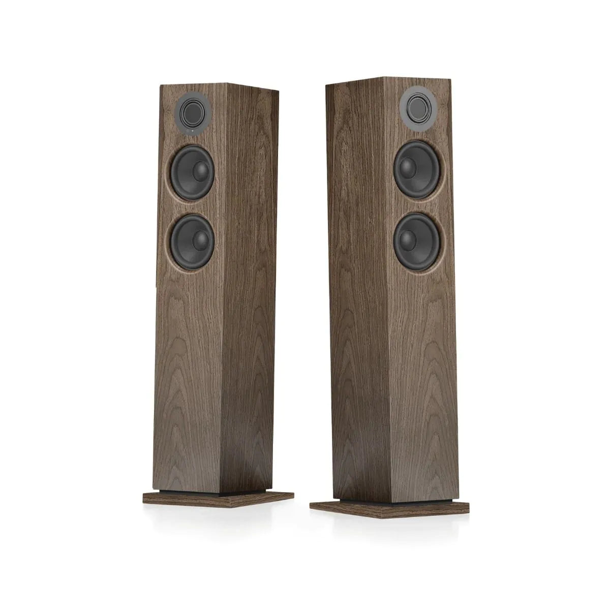 Audio Pro A48 W Wireless Multiroom Bluetooth Floorstanding Speakers Pair Walnut