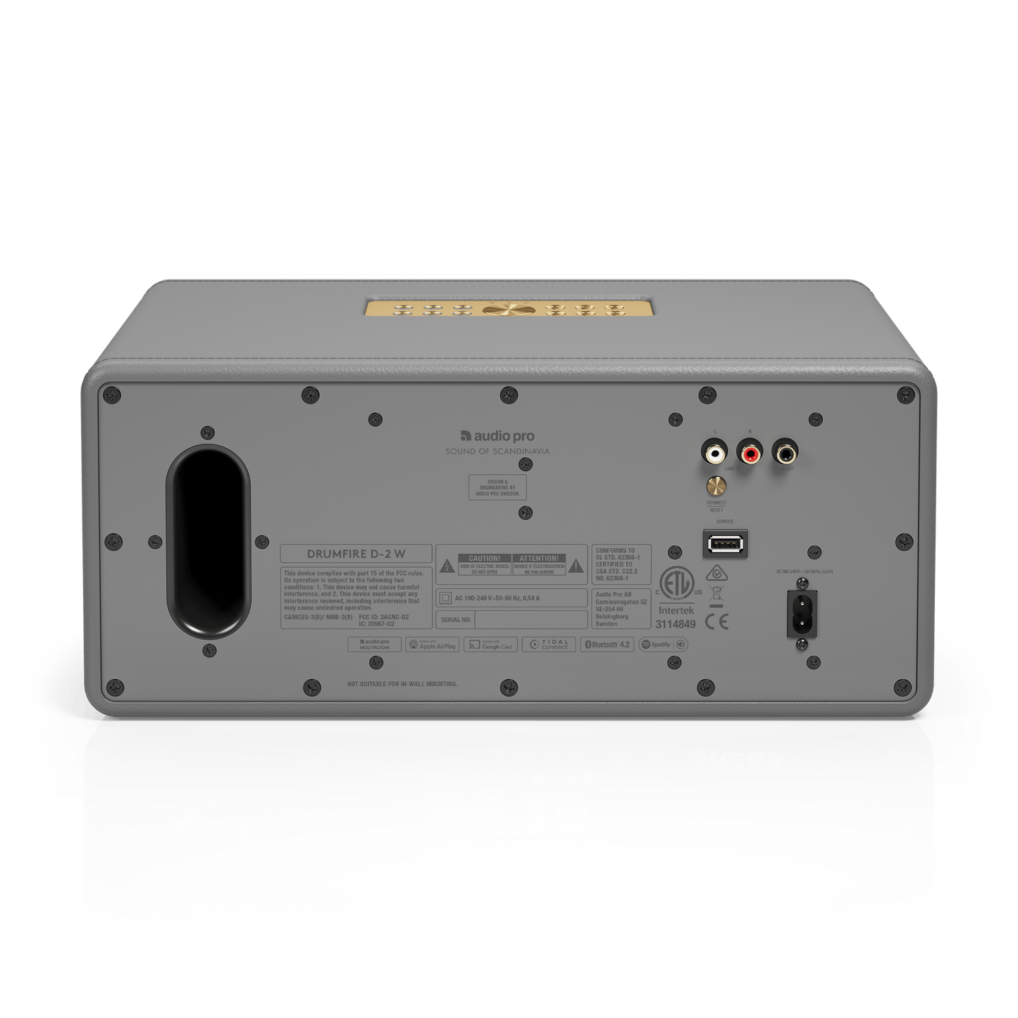 Audio Pro Drumfire D-2 W Wireless Multiroom Speaker Grey