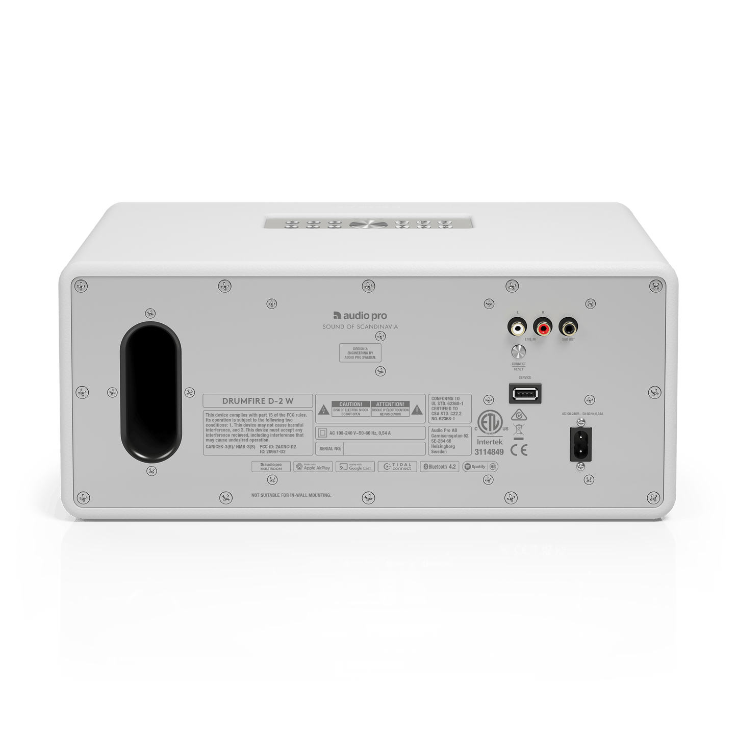 Audio Pro Drumfire D-2 W Wireless Multiroom Speaker White