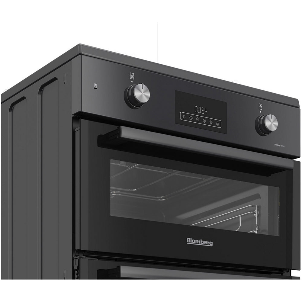 Blomberg HIRN651N 60cm Double Oven Electric Cooker with Induction Hob in Anthracite