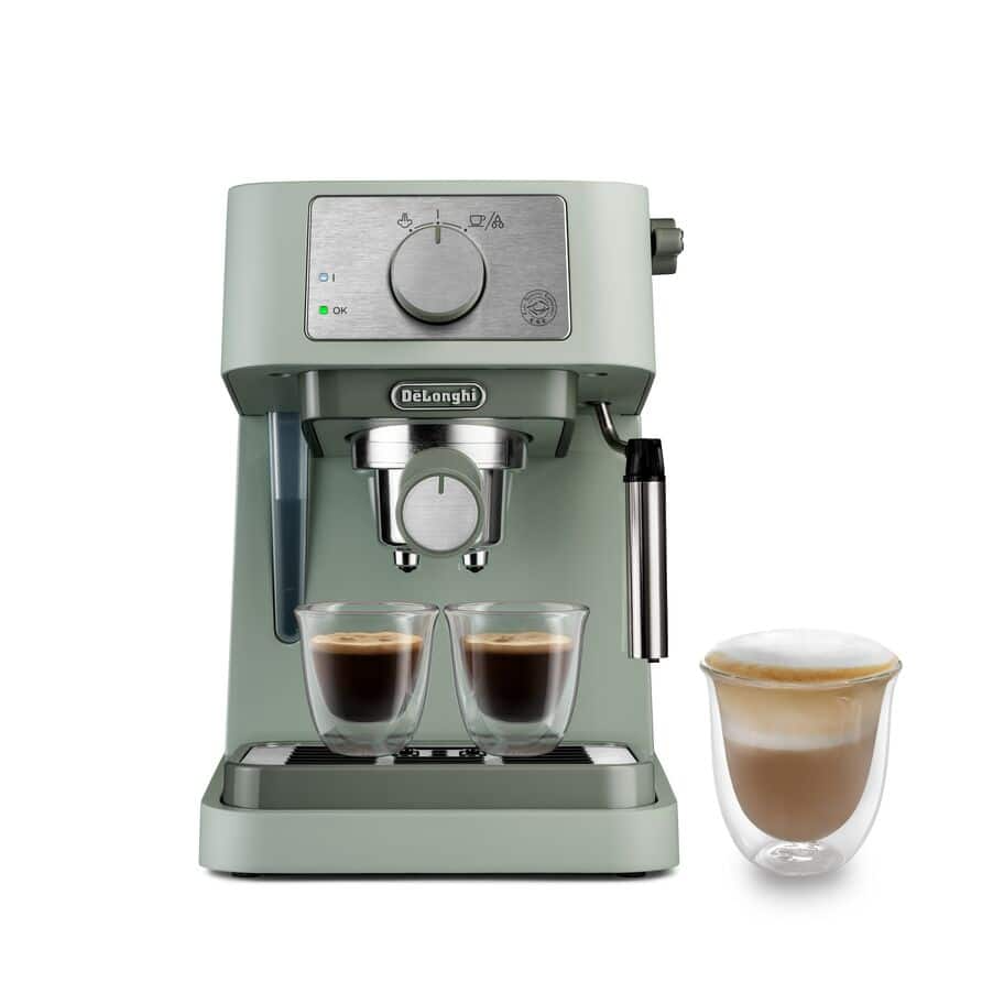 Delonghi EC260.GR Stilosa Traditional Barista Pump Manual Espresso Coffee Machine Green