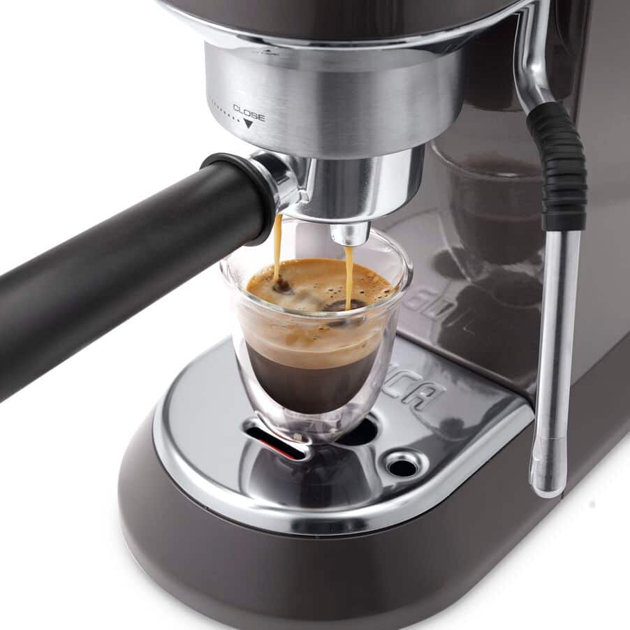 Delonghi EC885.GY Dedica Arte Manual Espresso Coffee maker with new milk frothing function Grey