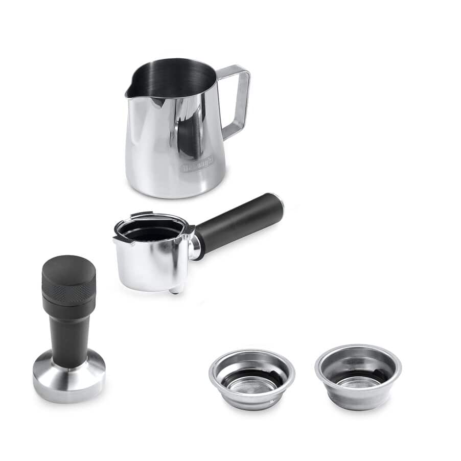 Delonghi EC885.GY Dedica Arte Manual Espresso Coffee maker with new milk frothing function Grey