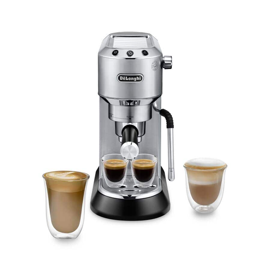 Delonghi EC885.M Dedica Arte Manual Espresso Coffee maker with new milk frothing function Silver