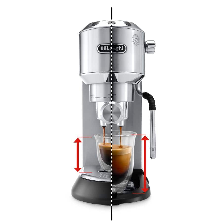 Delonghi EC885.M Dedica Arte Manual Espresso Coffee maker with new milk frothing function Silver
