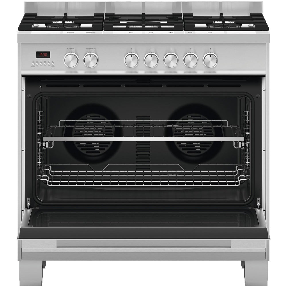 Fisher and Paykel OR90SDG4X1 Series 7 Contemporary Dual Fuel Range Cooker With Gas Hob Stainless Steel