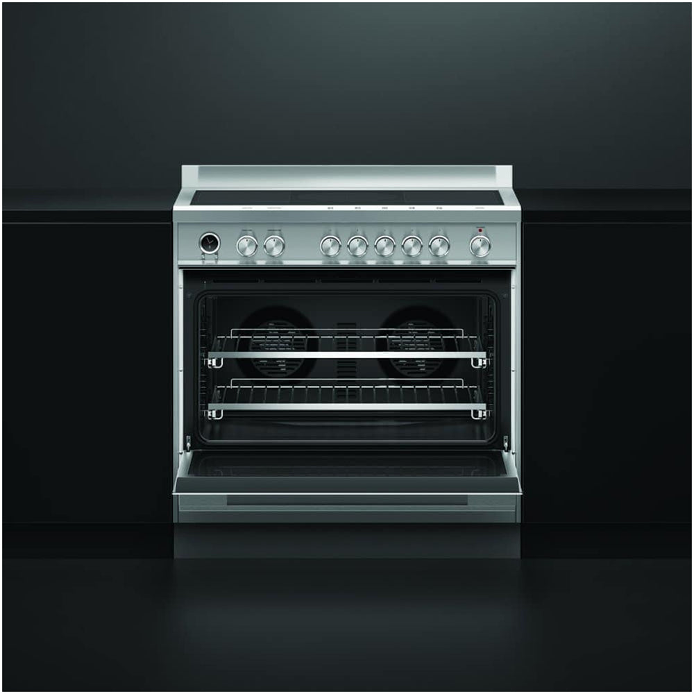 Fisher and Paykel OR90SDI6X1 Series 9 Classic Single Oven Induction Range Cooker With Pyrolytic Cleaning Stainless Steel