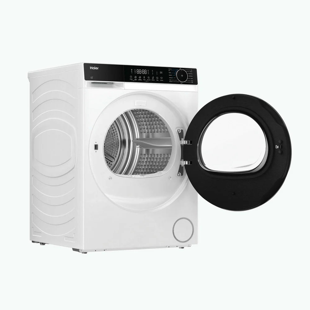 Haier HD80-D357U1 8kg Freestanding Heat Pump Tumble Dryer White - D Rated