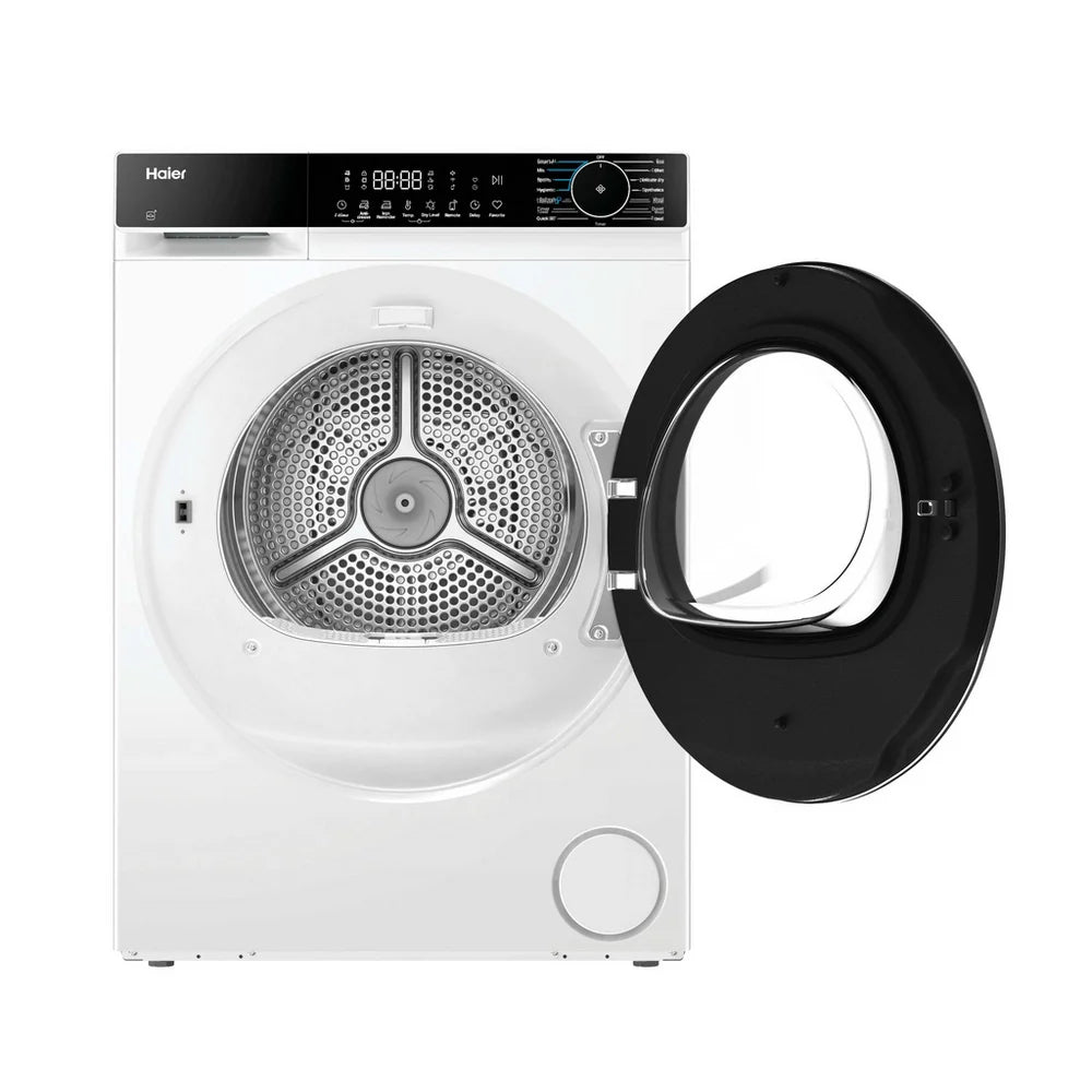 Haier HD80-D357U1 8kg Freestanding Heat Pump Tumble Dryer White - D Rated