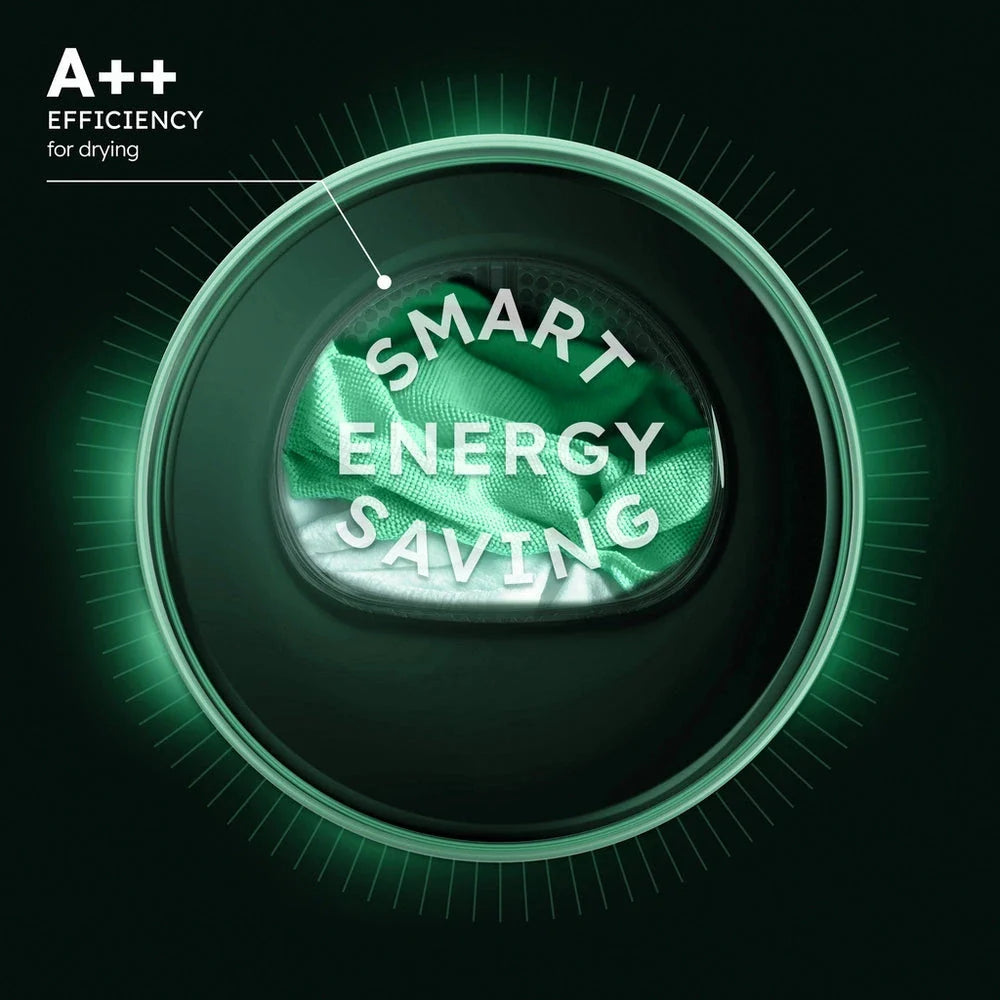 Haier HD80-D357U1 8kg Freestanding Heat Pump Tumble Dryer White - D Rated