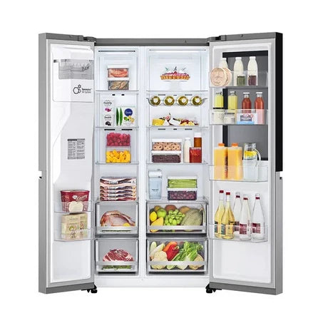 LG GSGV81PYLL InstaView American Style Smart Total No Frost Fridge Freezer Prime Silver