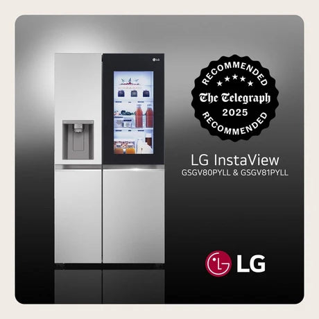 LG GSGV81PYLL InstaView American Style Smart Total No Frost Fridge Freezer Prime Silver