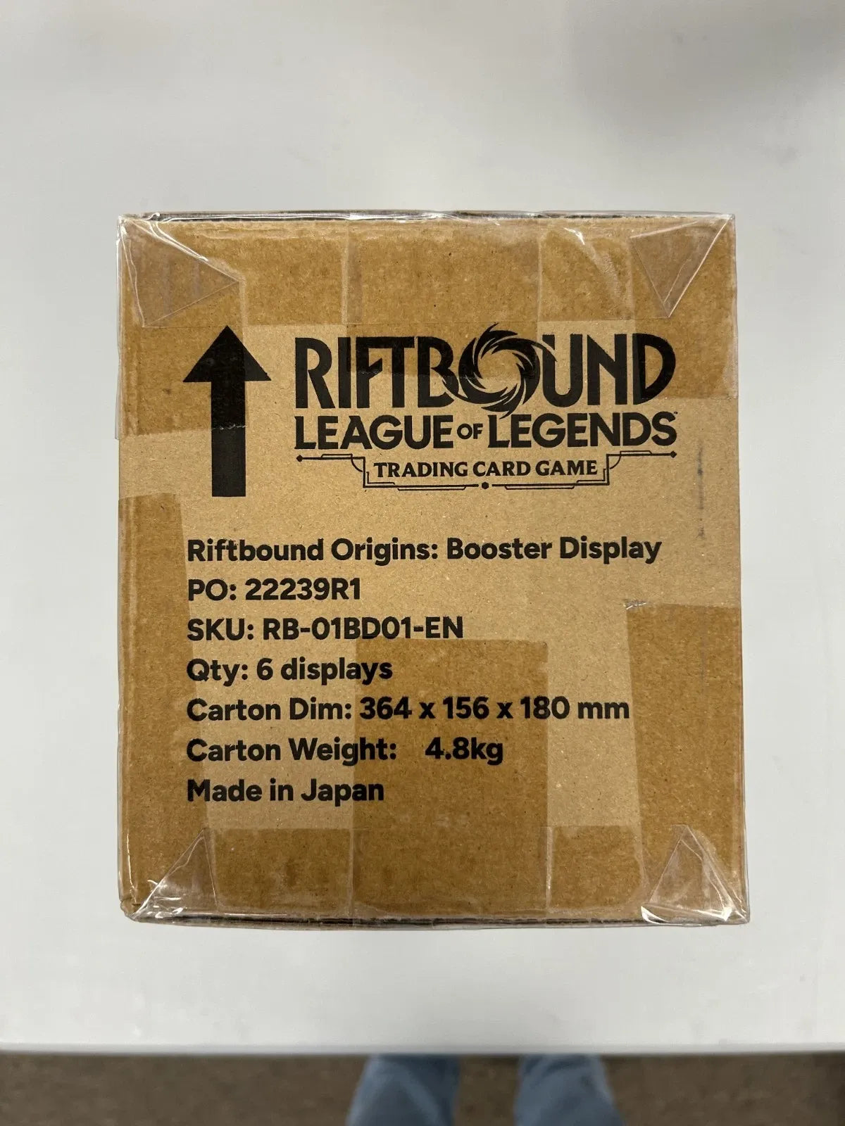RIFTBOUND LEAGUE OF LEGENDS TCG ORIGINS 6 BOOSTER BOX CASE - FACTORY SEALED