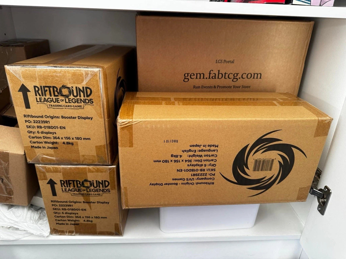 RIFTBOUND LEAGUE OF LEGENDS TCG ORIGINS 6 BOOSTER BOX CASE - FACTORY SEALED