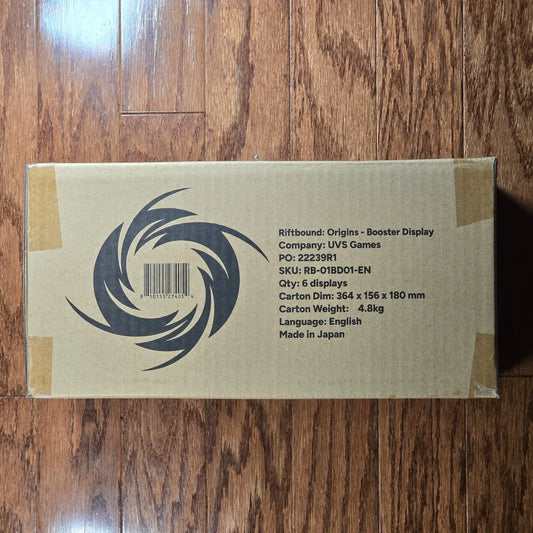 League of Legends Riftbound TCG Origins Booster Box Case 6 Boxes Sealed New
