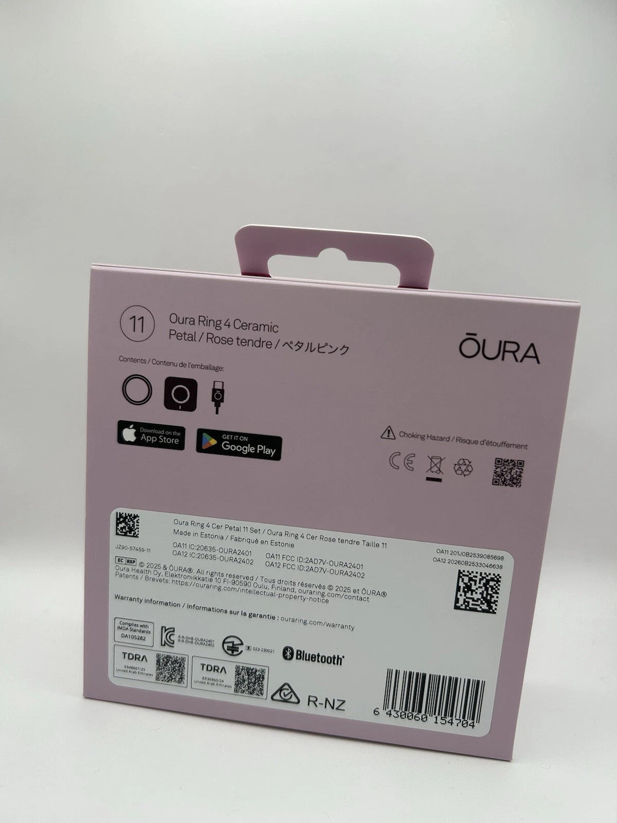 Oura Ring Gen 4 Size 11 Ceramic Petal/Rose tendre| Sealed In Box| Brand New