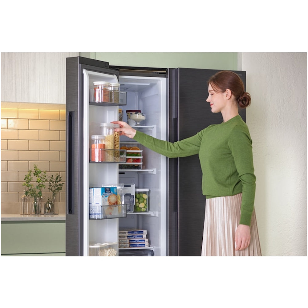 Samsung Series 6 RS70F64KDTEU Bespoke AI SpaceMax Smart American Fridge Freezer Silver