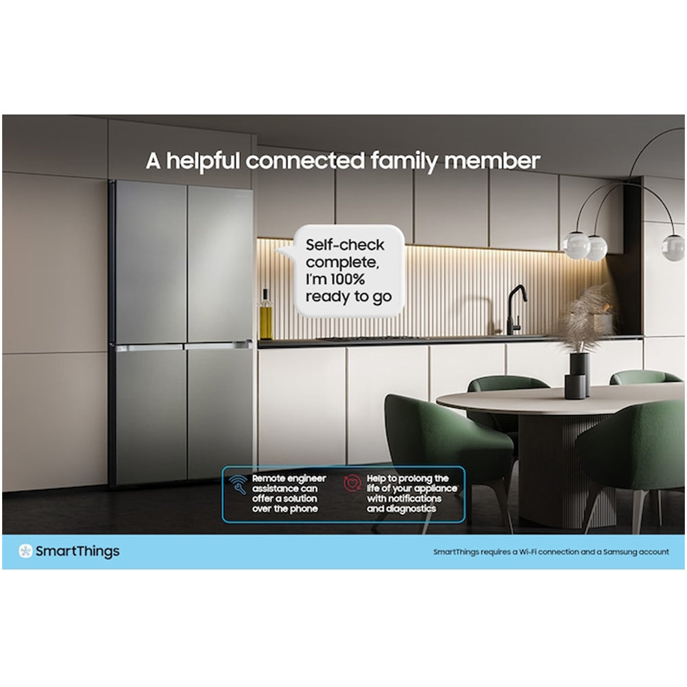 Samsung Series 6 RS70F64KDTEU Bespoke AI SpaceMax Smart American Fridge Freezer Silver