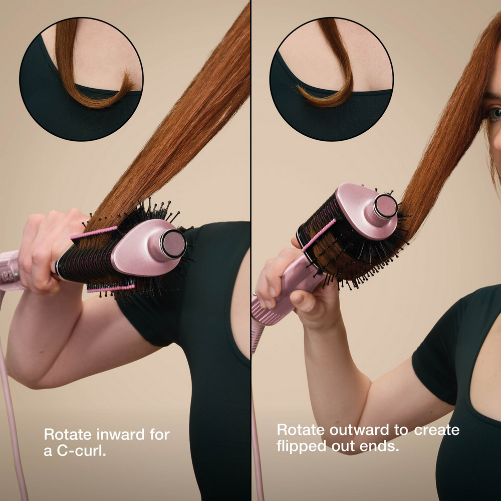 Shark Glossi HT302UKPK 2-in-1 Hot Brush and Air Glosser Brush Lychee