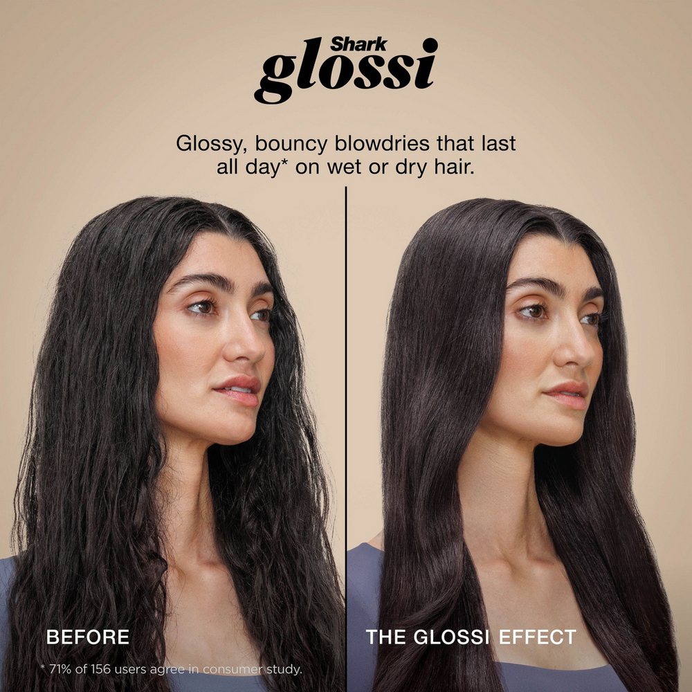 Shark Glossi HT302UKPK 2-in-1 Hot Brush and Air Glosser Brush Lychee