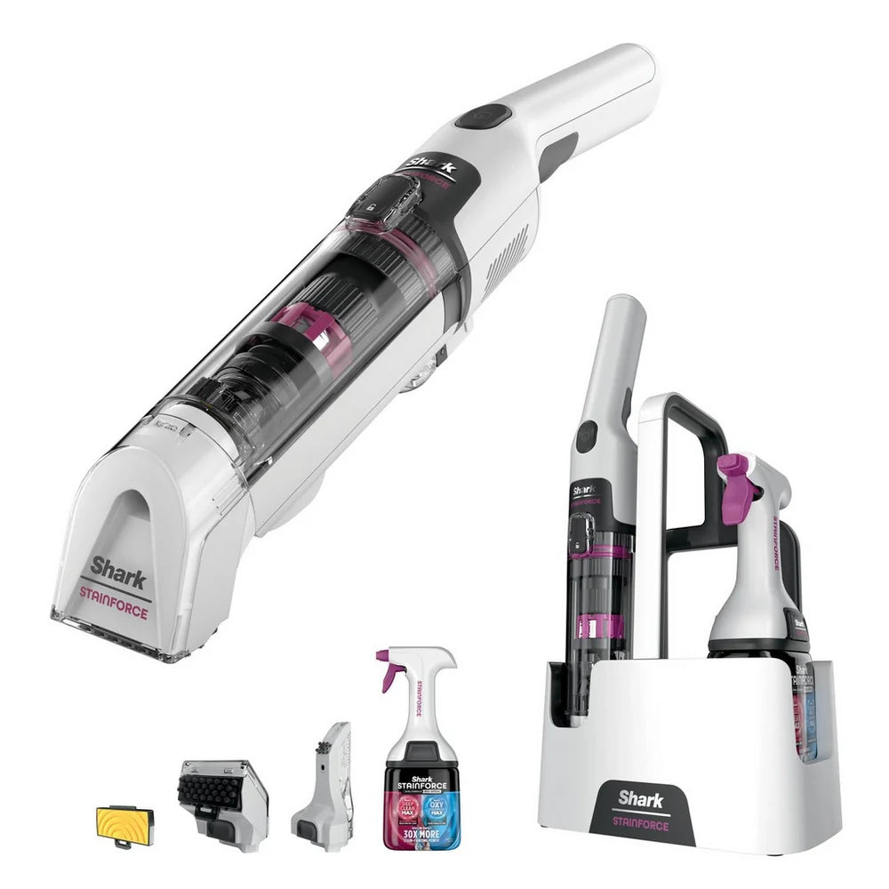 Shark StainForce Cordless Stain-Destroying Spot Cleaner HX100UKT - White