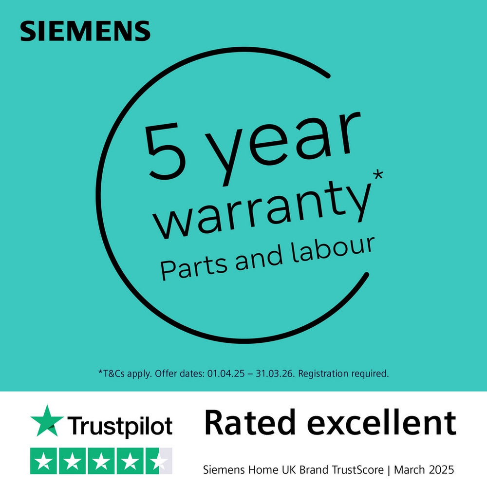Siemens WQ45G202GB 9kg iQ500 Freestanding Heat Pump Tumble Dryer - A+++ Rated