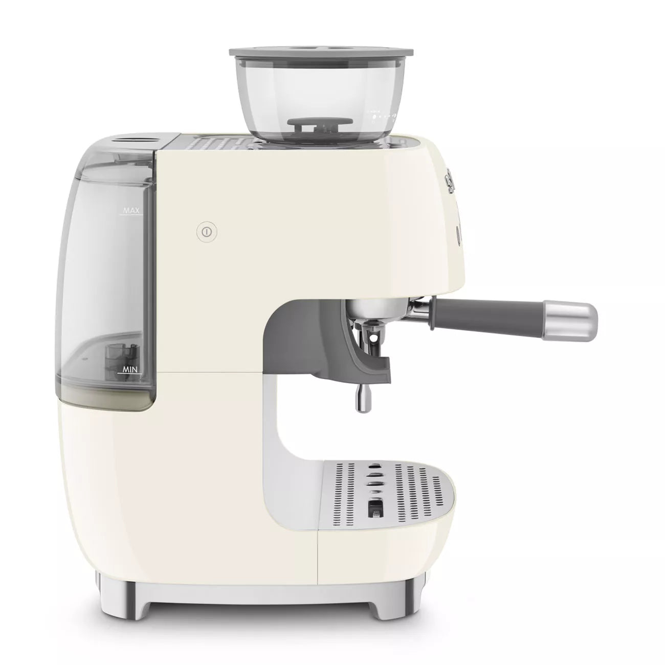 Smeg EGF03CRUK Retro Espresso Coffee Machine with Grinder in Cream