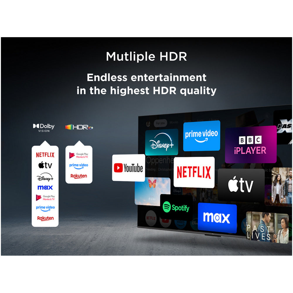 TCL 50Q6C-UK 50 Inch Q6C 4K Ultra HD HDR QD-Mini LED Smart Google TV 2025