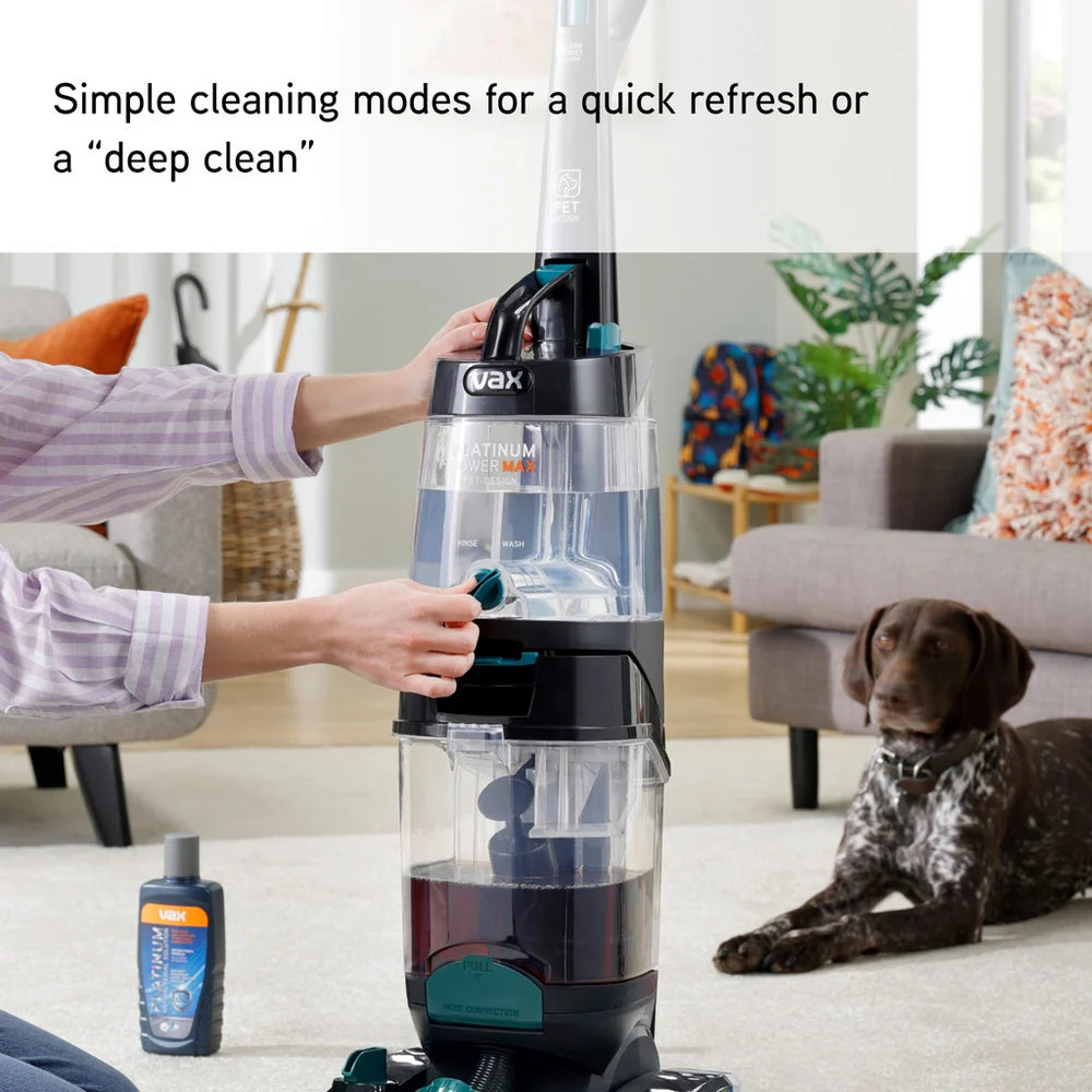Vax Platinum Power Max Pet Design CDCW-PMXP Carpet Cleaner - Black and Teal