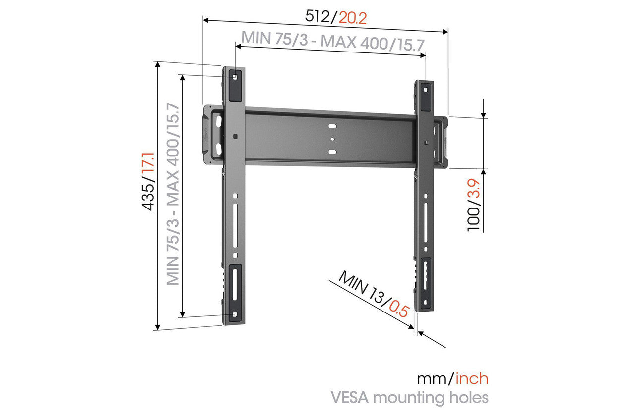 Vogels Elite TVM 5505 Ultra Thin Fixed TV Bracket for 32 - 77 Inch TVs