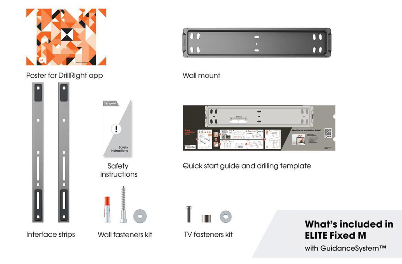 Vogels Elite TVM 5505 Ultra Thin Fixed TV Bracket for 32 - 77 Inch TVs