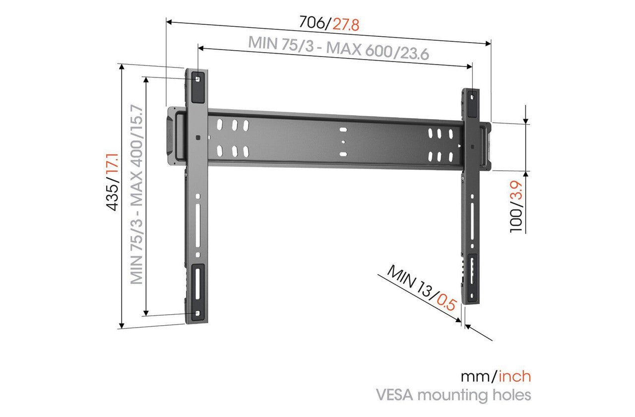Vogels Elite TVM 5705 Ultra Thin Fixed TV Bracket for 40 - 110 Inch TVs