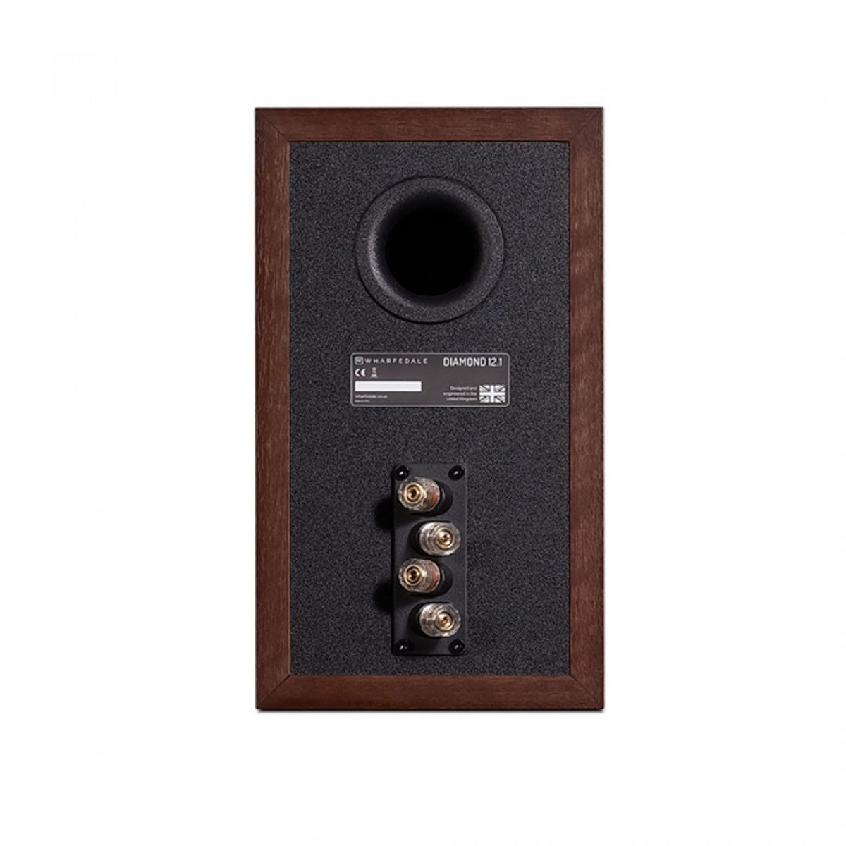 Wharfedale Diamond 12.1 Compact 2 way Standmount Bookshelf speaker (pair) Walnut Pearl - Open Box Clearance