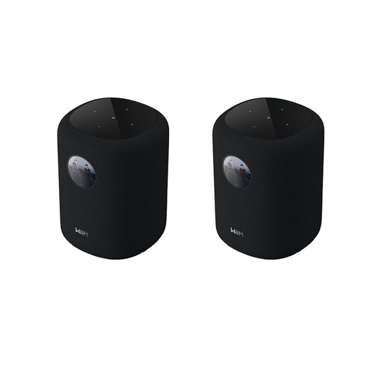WiiM SOUND Wireless Multiroom Smart Speaker PAIR with Display - Black