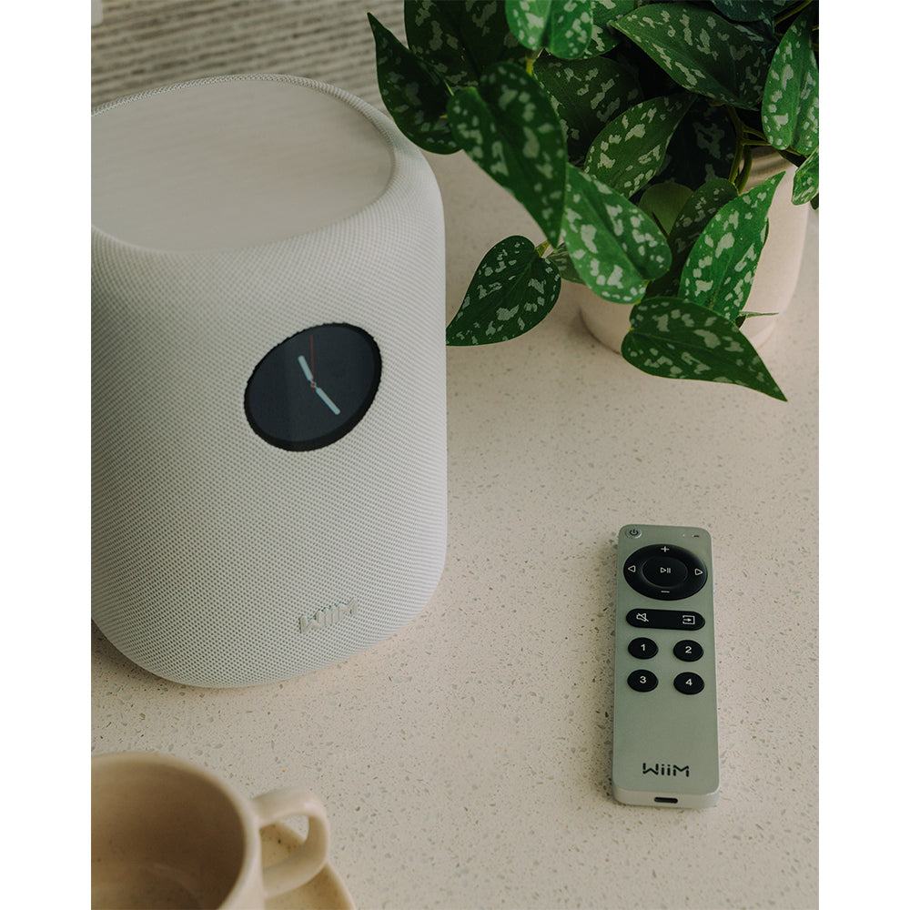 WiiM SOUND Wireless Multiroom Smart Speaker PAIR with Display - White