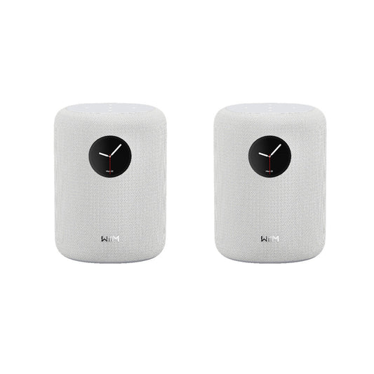 WiiM SOUND Wireless Multiroom Smart Speaker PAIR with Display - White