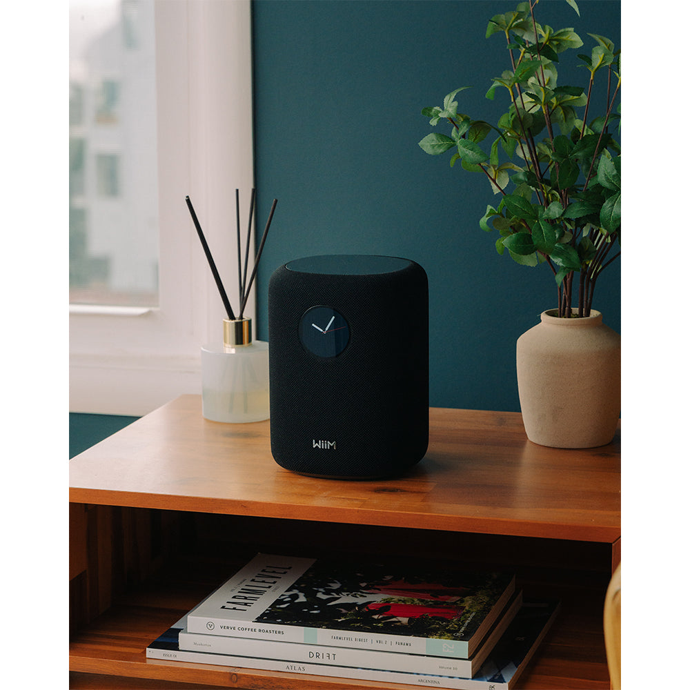 WiiM SOUND Wireless Multiroom Smart Speaker with Display - Black