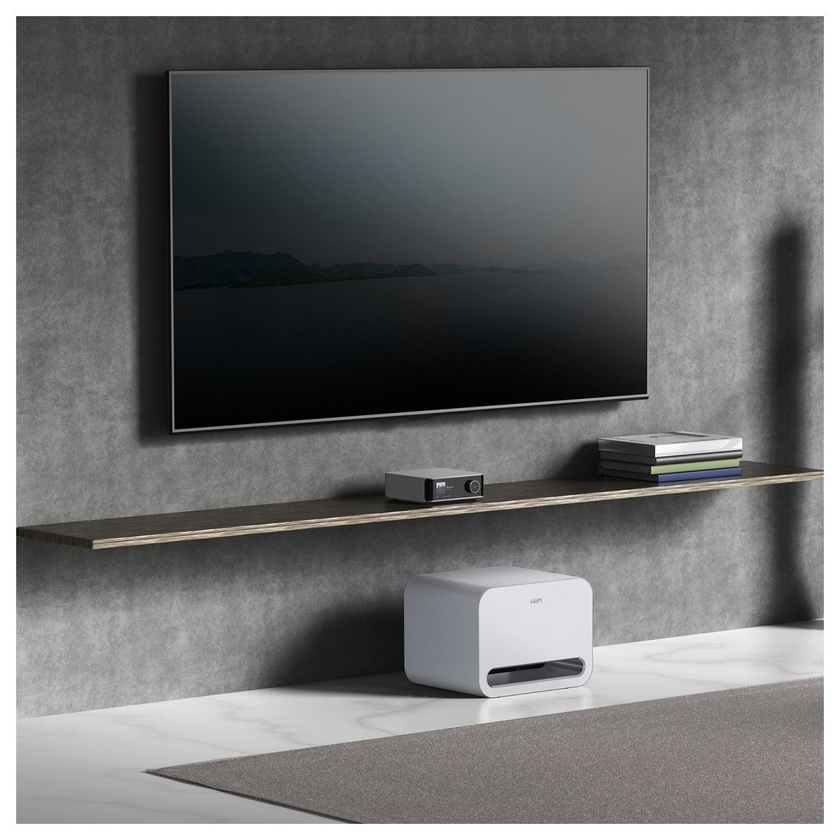 WiiM Sub Pro 8 Inch 250W Wireless Smart Subwoofer with Wi-Fi & Bluetooth - White